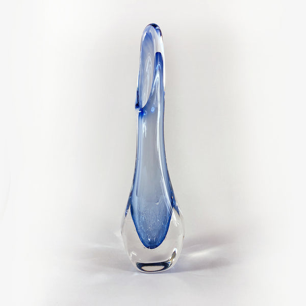 Grey Blue Rainstorm Vase