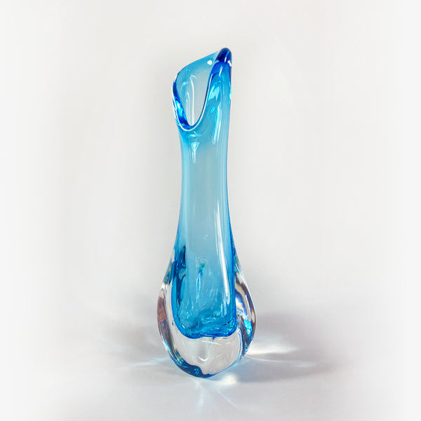 Light Blue Rainstorm Vase