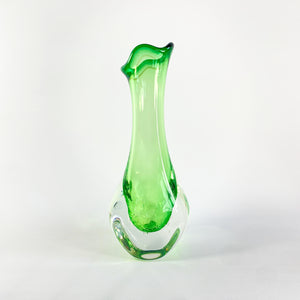 Green Rainstorm Vase