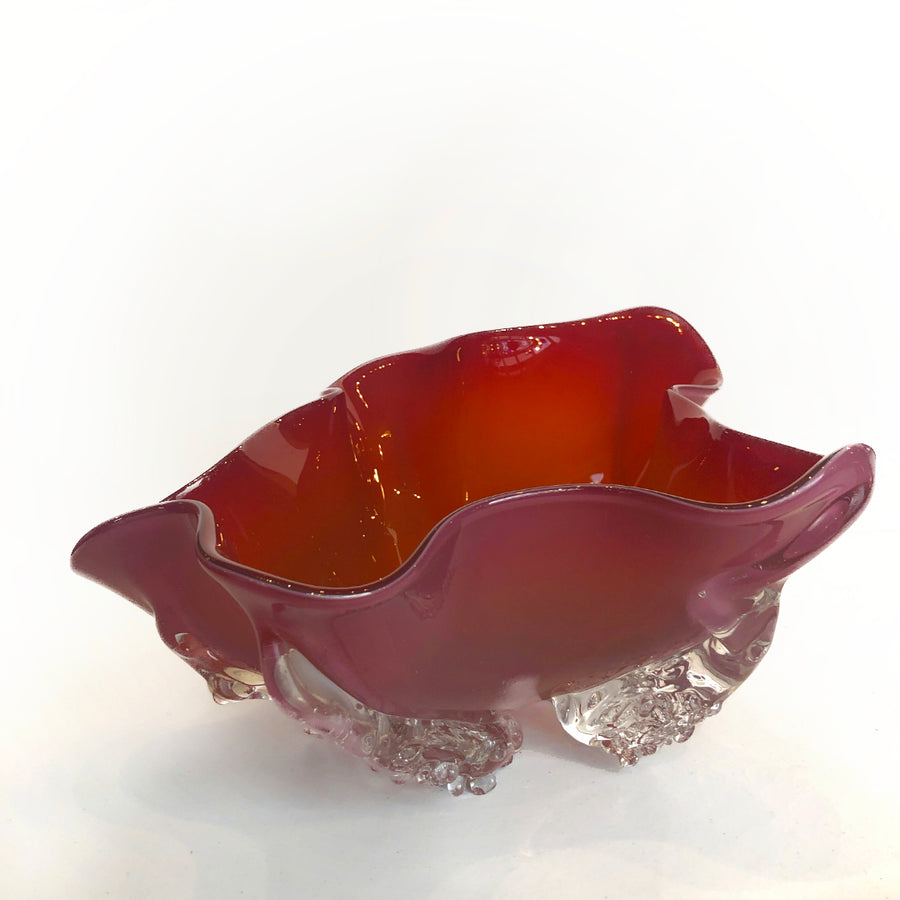 Orange/Red Opaque Octo Bowl