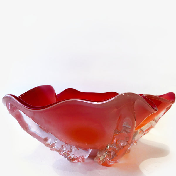 Orange/Red Opaque Octo Bowl